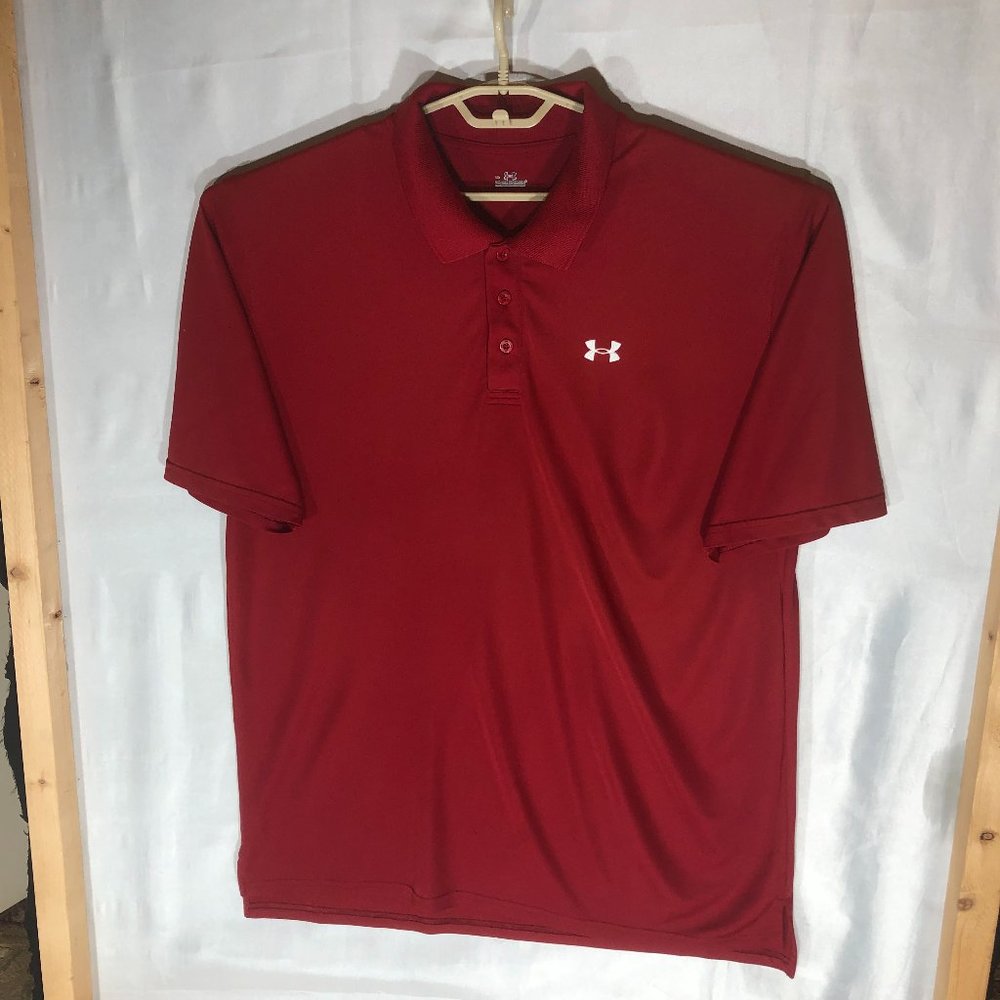 Under Armour Men's Polo XL Burgandy